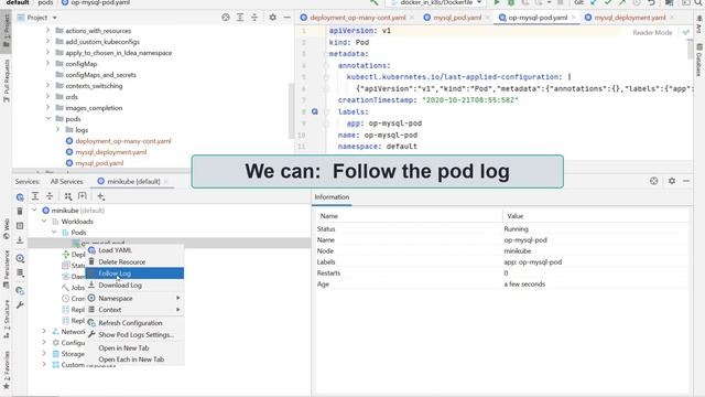 IntelliJ IDEA Kubernetes Tips: Working with Pods