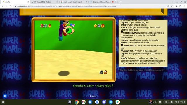my 1st mario 64 java script video