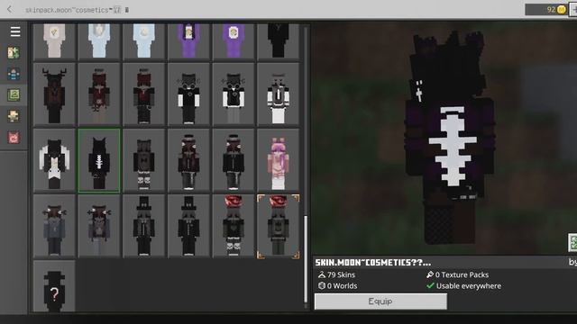 Minecraft HD Cosmetics Pack // 80 Skins