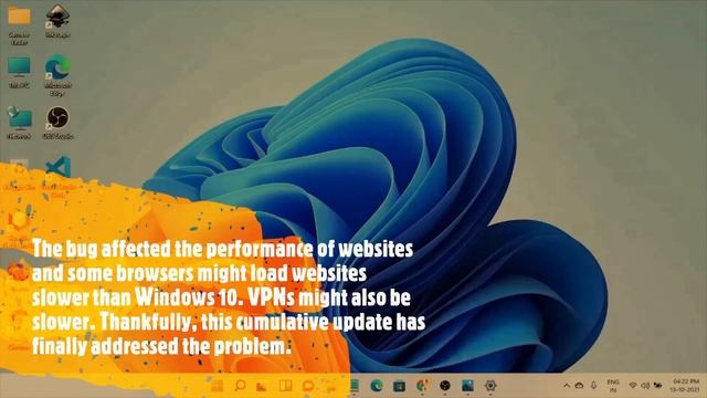 Windows 11 First Cumulative Update KB5006674 (OS Build 22000.258).