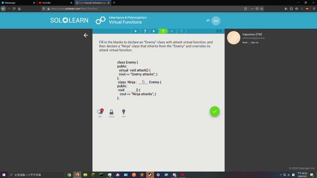 SoloLearn Solution pt. 2