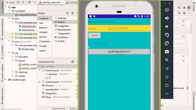 6-android partie3 semaine 10juin Intent +radioGroup +radiobutton constraintLayout
