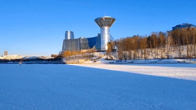 прогулка вдоль Москва реки в феврале. Лепс, Вьюга