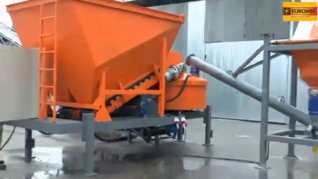 СУПЕРМОБИЛЬНЫЙ БЕТОННЫЙ ЗАВОД EUROMIX CROCUS 15/750 TRAIL | Процесс приготовления товарного бетона