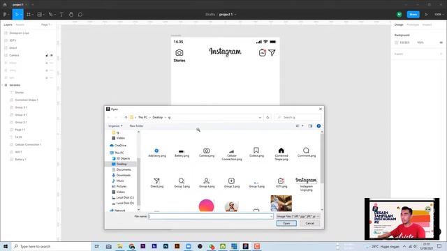 Belajar Figma | Desain Aplikasi Instagram dengan Figma Bagian 2