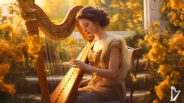 Relaxing Celtic Music - Heavenly Harp Instrument - Healing Harp