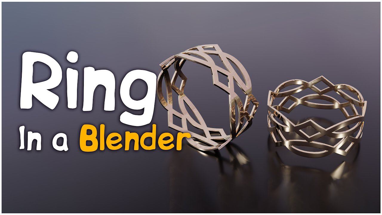 3D modeling of a ring in a blender || 3D моделирование кольца в блендере