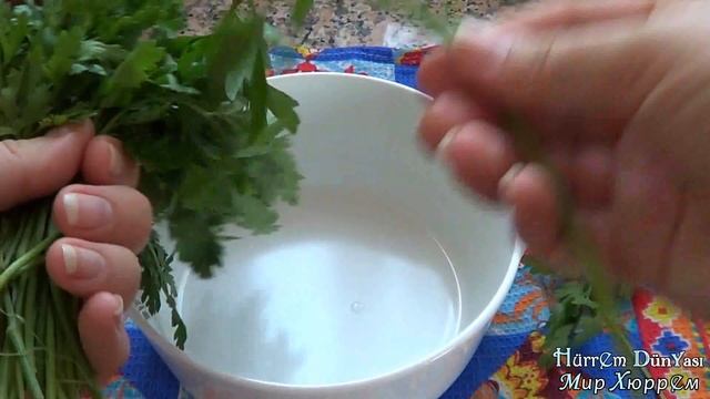 Как я замораживаю зелень.