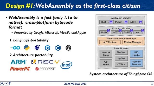MobiSys 2021 - Poster: ThingSpire OS: WebAssembly-based IoT OS for Cloud-Edge Integration