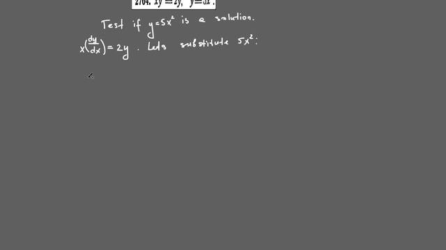 #2704 Xy'=2y, Y=5x^2 [Demidovich]