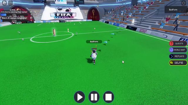 ไอเทมฟรี Roblox!! วิธีการได้แว่น Replay VR Headset และ Replay Aura (FIFA World)
