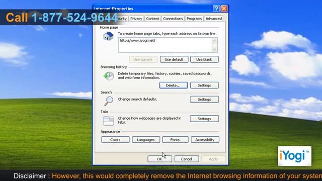 How to delete all cookies in Internet Explorer®?