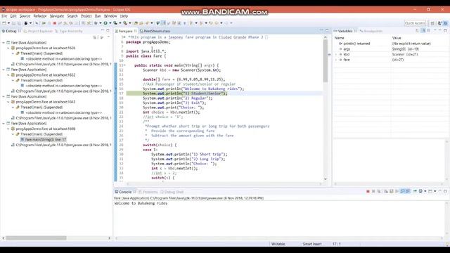 Java Debugging using Eclipse IDE