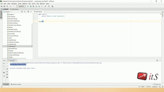 5.5 keywords and optional parameters  | Python Tutorial | ITS