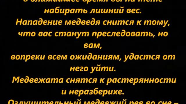 К чему снится медведь