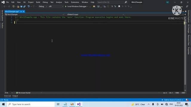 Create Win32 Project In Visual Studios 2019