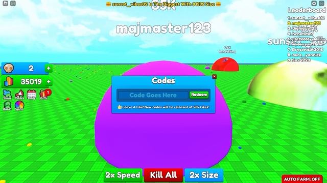 ALL NEW *SECRET CODES* IN ROBLOX EAT BLOBS SIMULATOR ( new codes in roblox Eat Blobs Simulator ) NE