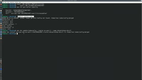 Access to AWS kubernetes cluster from local
