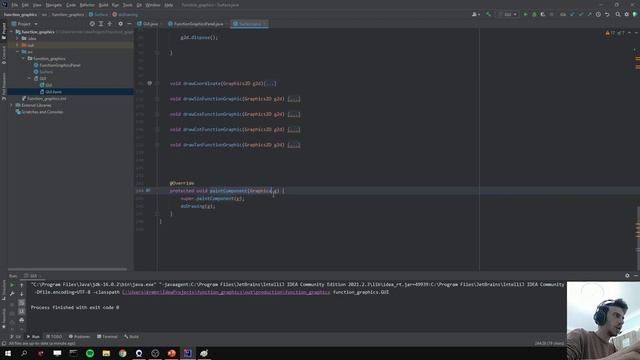 Java Graphics 2D ile Trigonometrik Fonksiyonların Grafikleri #5