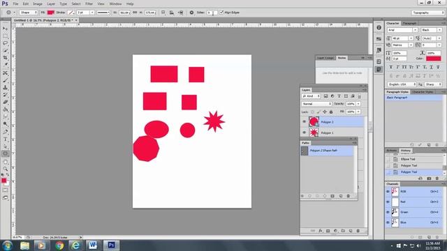 Intro to the Shape Tools in Photoshop
