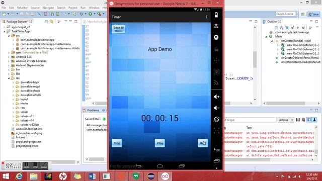 Task Timer Android App Demo