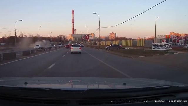 Перевёртыш Боровское шоссе 11,04,2015