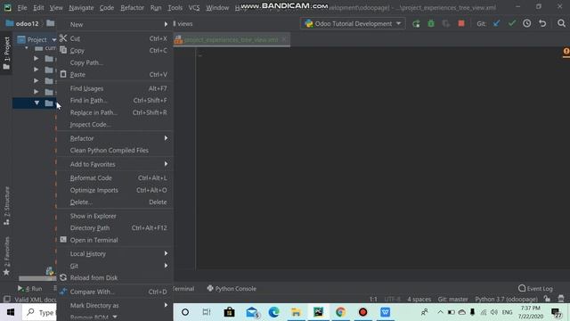 37 Tree view for project experiences model (Standard CV form part - 17)