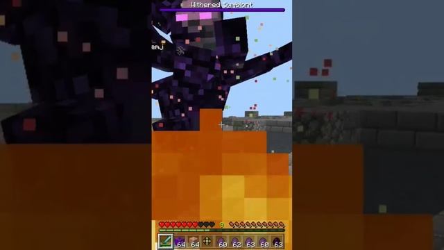 Withered Symbiont Fight! ??☠ #minecraft #minecraftpe #shorts