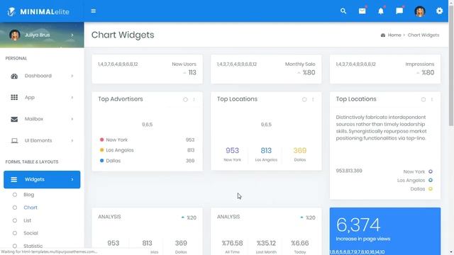 Minimal Elite Bootstrap Admin Template