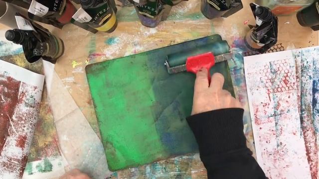 Gel Printing with ARTEZA Acrylics
