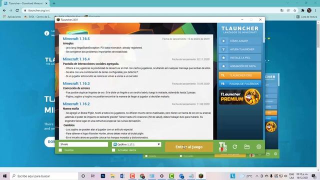 TL launcher descargar minecraft todas las versiones + forge y optifine (actualizado) + JAVA | SHOEL
