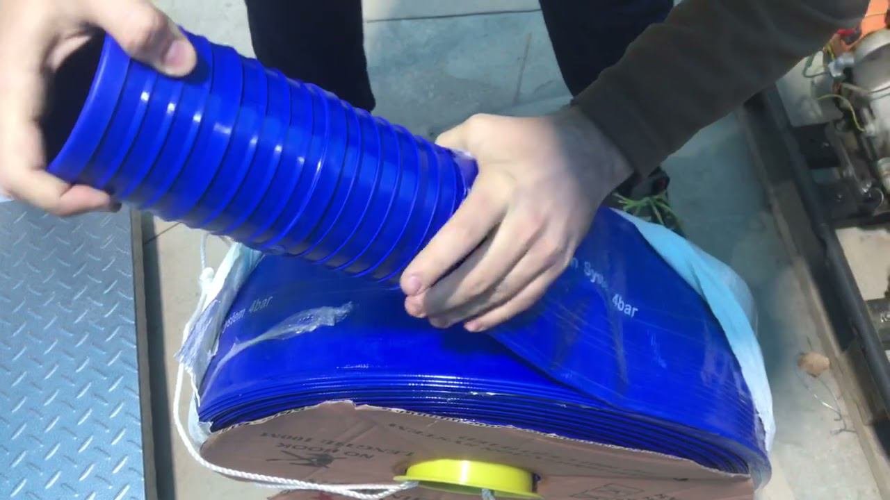 Шланг для подачи воды Layflat (лейфлет) 4 дюйма 4 бар (100мм) | Магазин ТехМаркет |