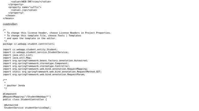 Get model from controller to jsp page
