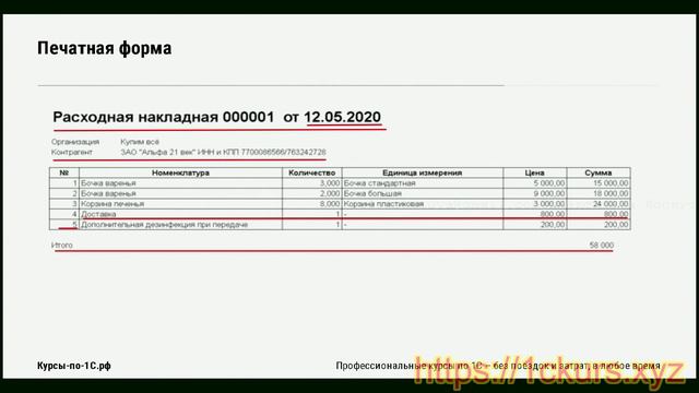 09. Как сделать сложную печатную форму Постановка задачи