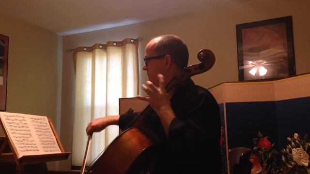 J.S. Bach, Prelude to Suite #5 in C minor, Robert K. Docker scordatura cello