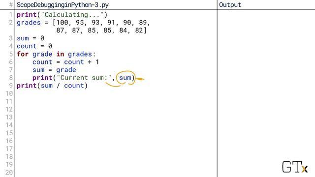 Scope Debugging in Python (1.3.5.2)