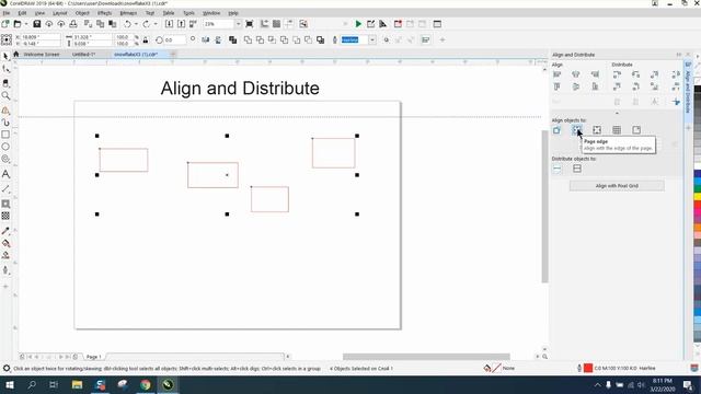 Corel Draw Tips & Tricks Align and Distribute More info