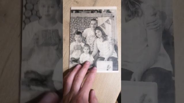 Декупаж фотографии, перенос фото на дерево, результат на фанере #diy #декупаж #дерево #фанера