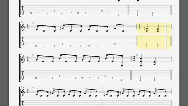 Metallica   The God That Failed Kirk guitar tablature