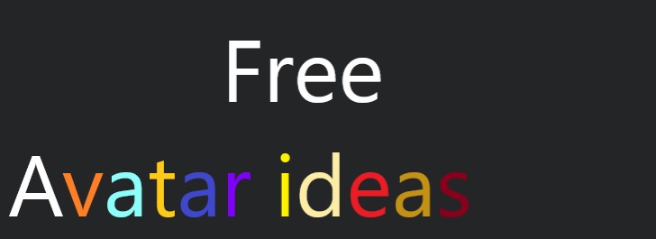Free avatar idea.