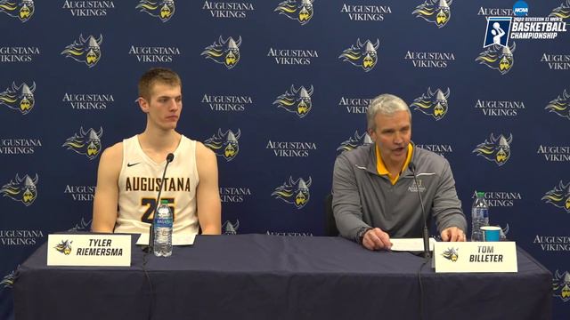 #1 Augustana Postgame Interview after defeating #8 Southwestern Oklahoma St 83-64.
