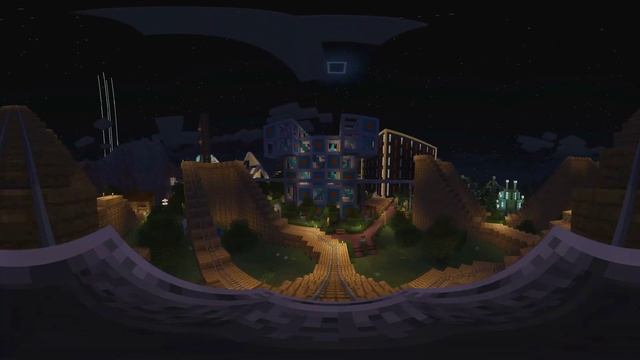 360 degree video | Roller Coaster 360° Minecraft Virtual Reality VR Simulation