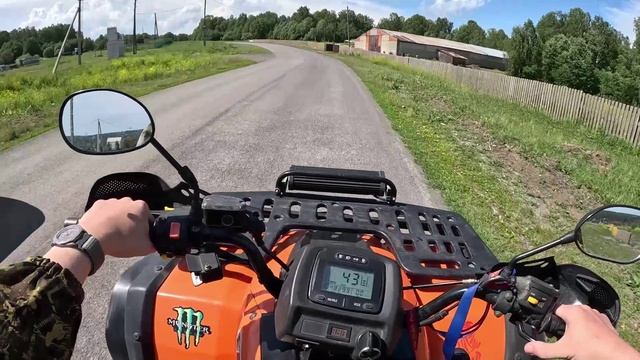 Квадроцикл STELS ATV 300B Выезд в лагеря а оказались они заброшенными Радуга и Восход mp4