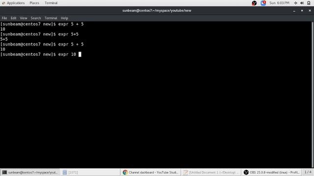 "expr" command in linux with practical