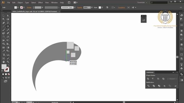 Pixel logo design illustrator tutorial for beginners  No CorelDraw X7  No Photoshop