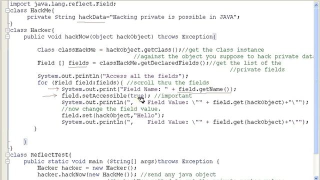 Hacking private members of a JAVA class