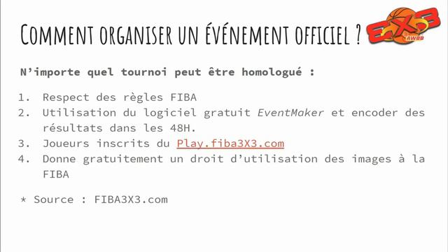 Webinaire : Le 3X3 pour les nuls*