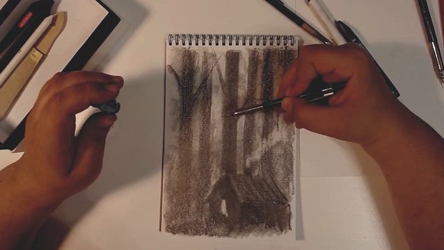 Sketching and Drawing with Paper | Dark Art | Рисуем на бумаге