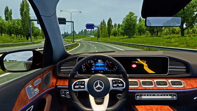 Euro Truck Simulator 2 | Mercedes Benz GLE V167 [ Realistic gameplay] Steering Wheel + Shifter Part