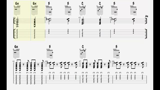 Lchavasse - Lunar Abyss  Guitar Play Along
